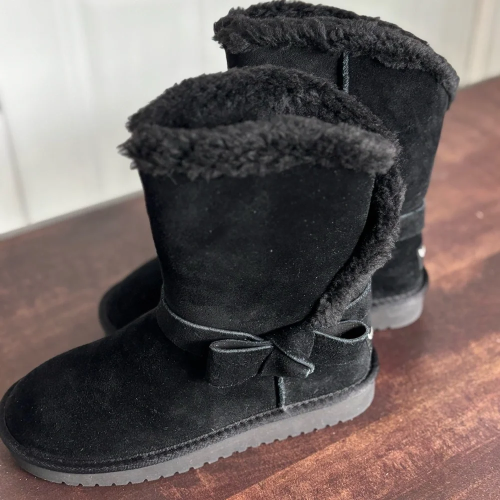 Koolaburra by UGG Suede Bow Short Boots - Arlena_6